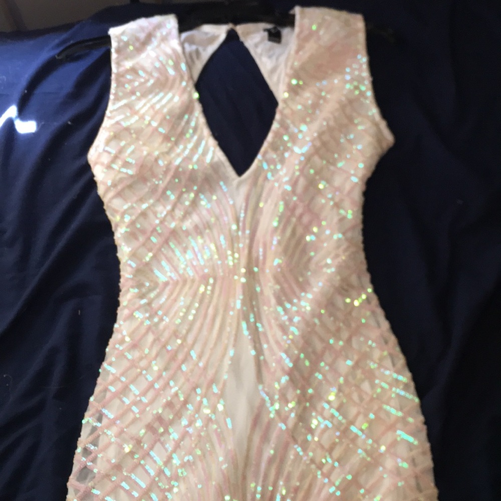 white hoco dress